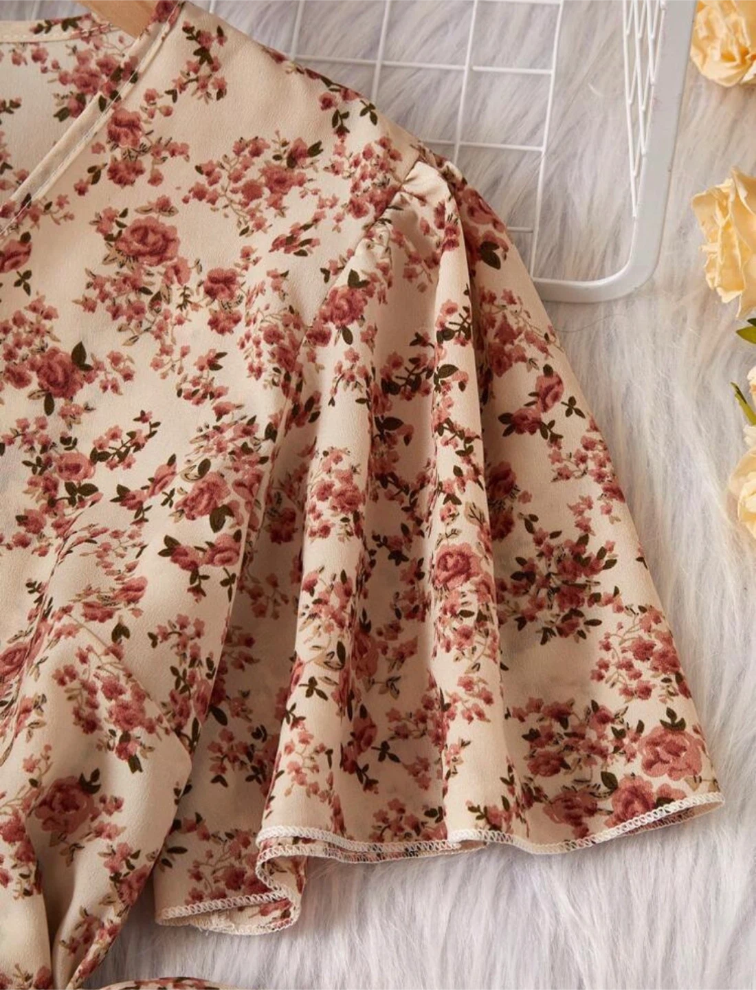 Floral Wrap Dress, Shein - photo 4