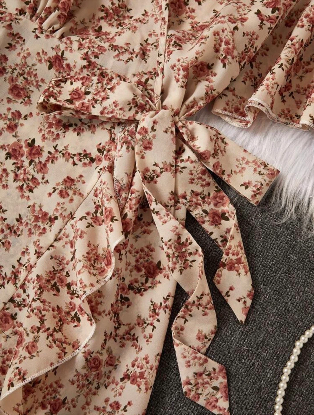 Floral Wrap Dress, Shein - photo 5