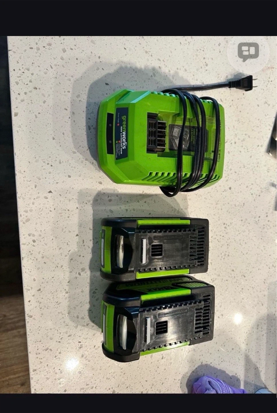 Cordless Electric Lawn Mower with 2 Batteries and Charger - photo 3