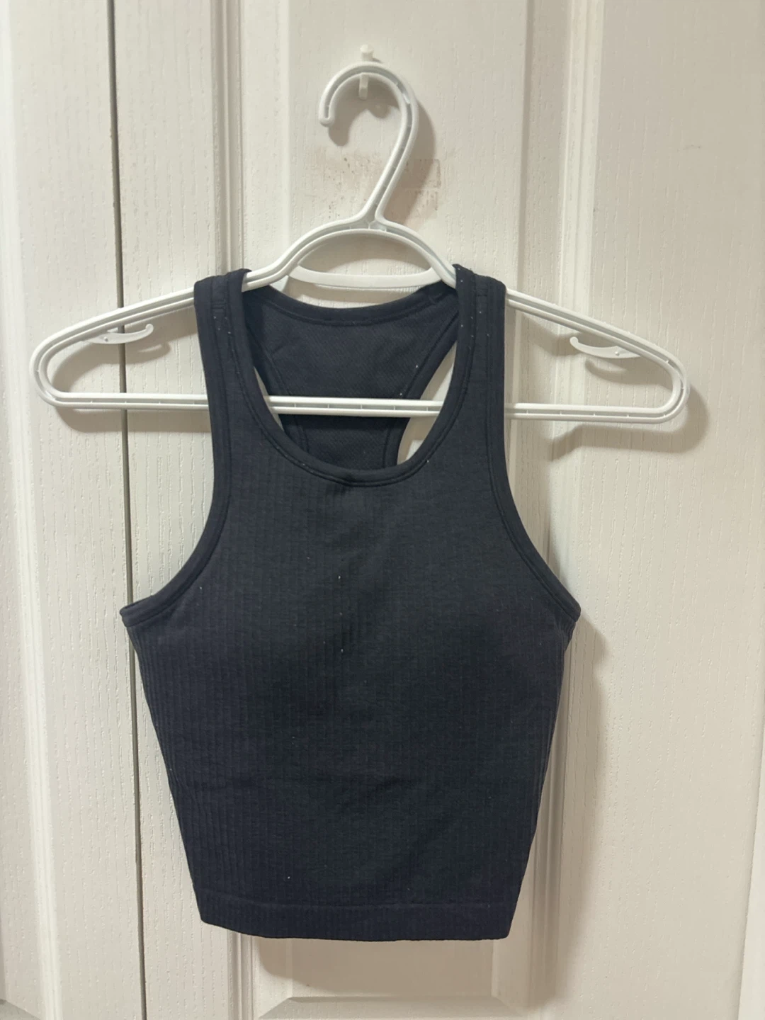 Lululemon Black Ribbed Tank Top