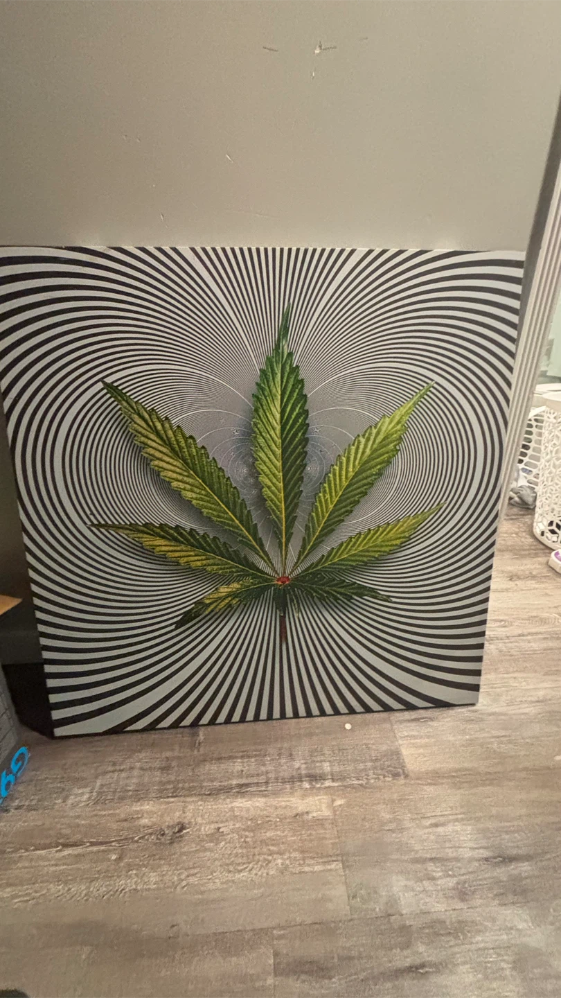 Cannabis Leaf Wall Art Canvas