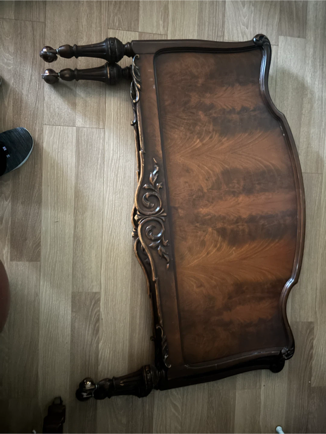 Vintage French Provincial Style Wood Headboard - photo 2
