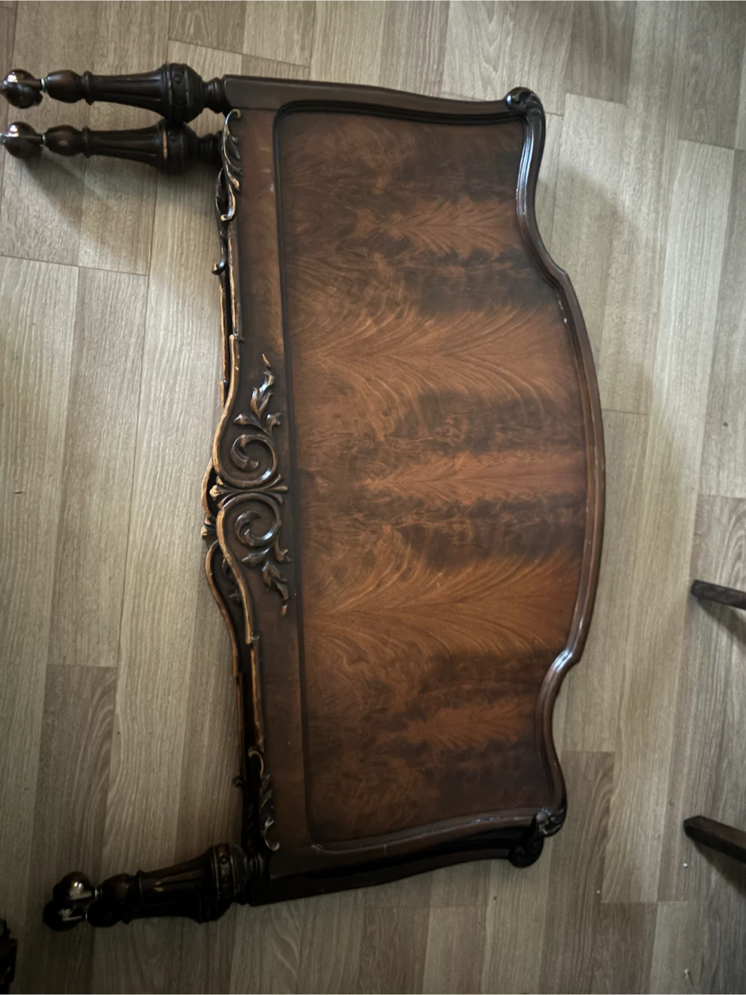 Vintage French Provincial Style Wood Headboard - photo 3