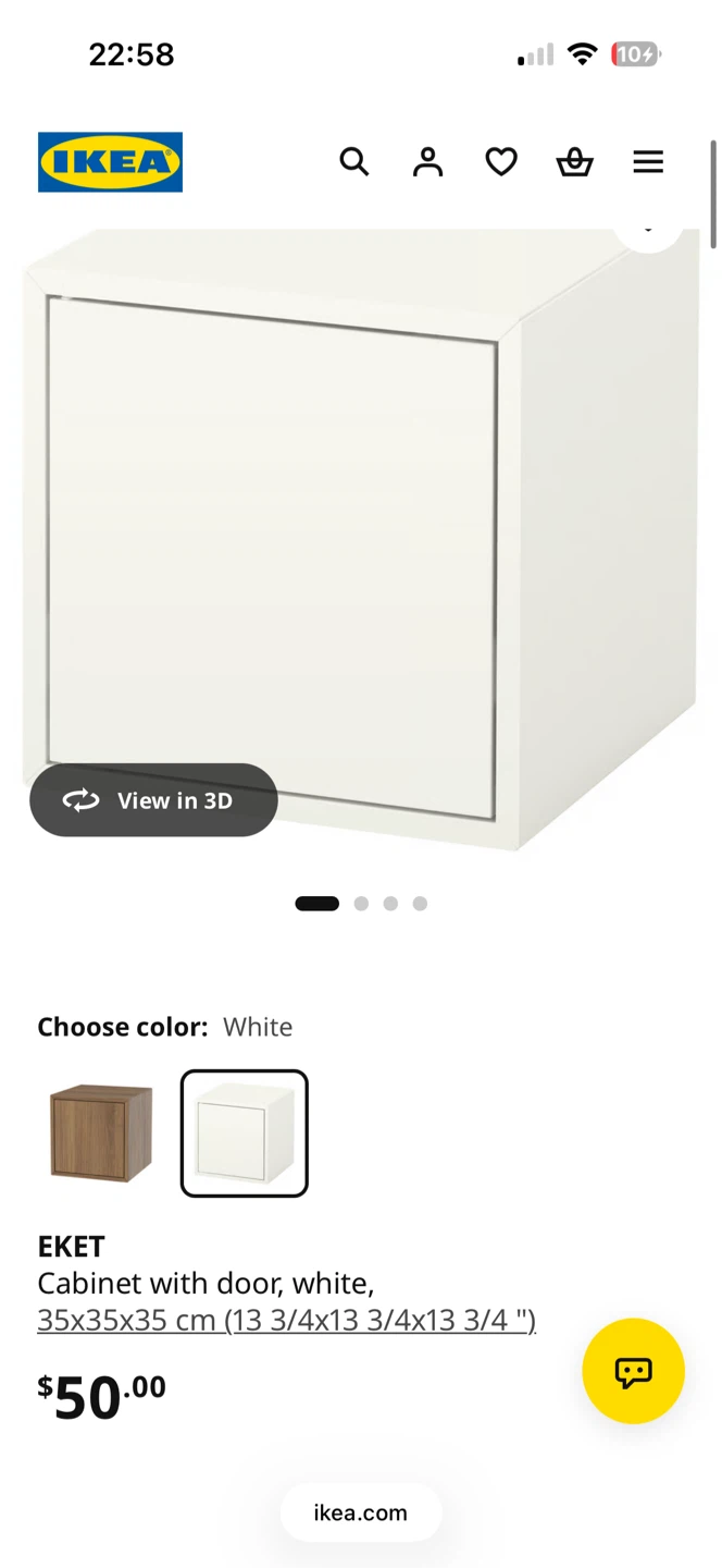 IKEA EKET Cabinet with door, white - photo 2