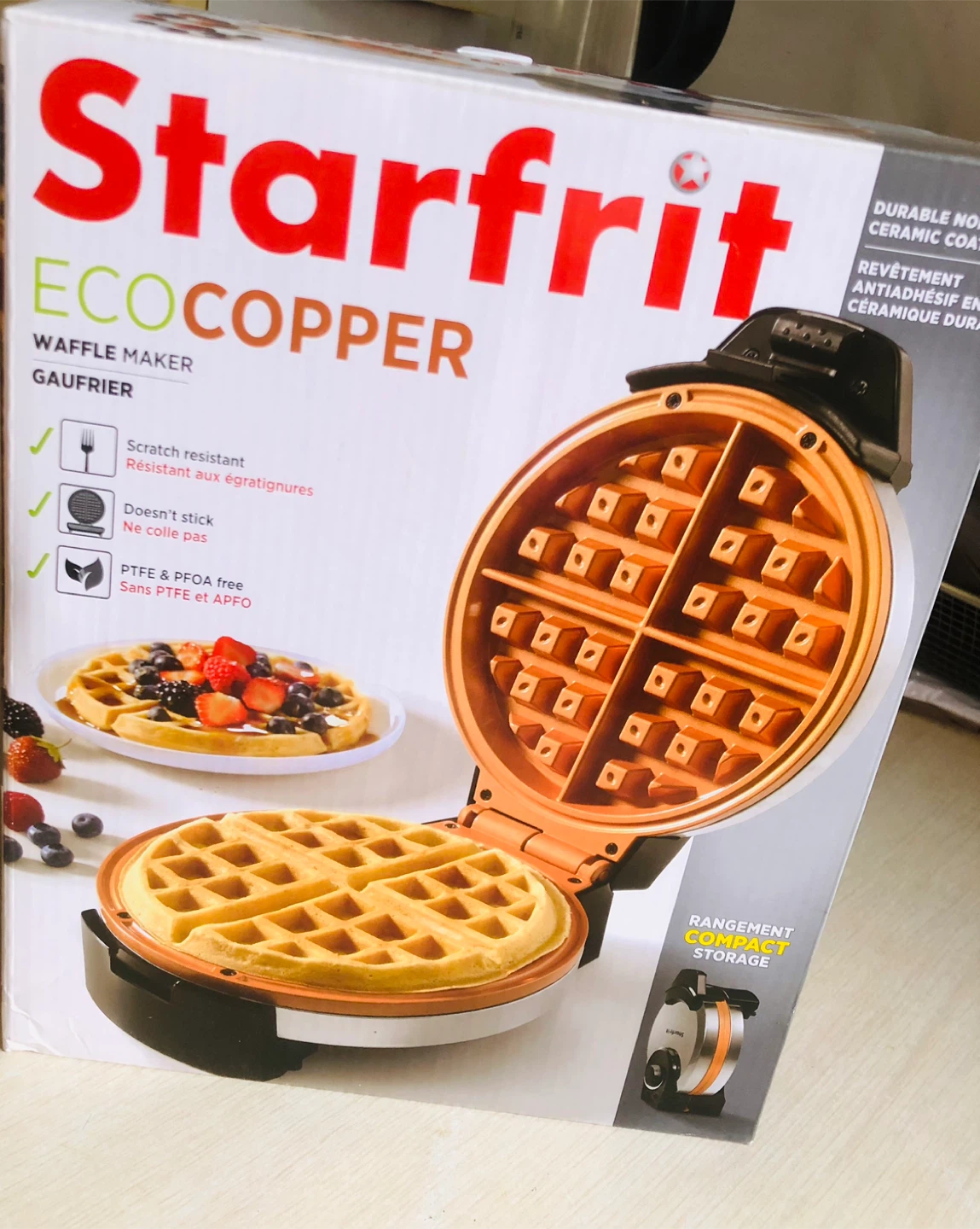 Starfrit EcoCopper Waffle Maker