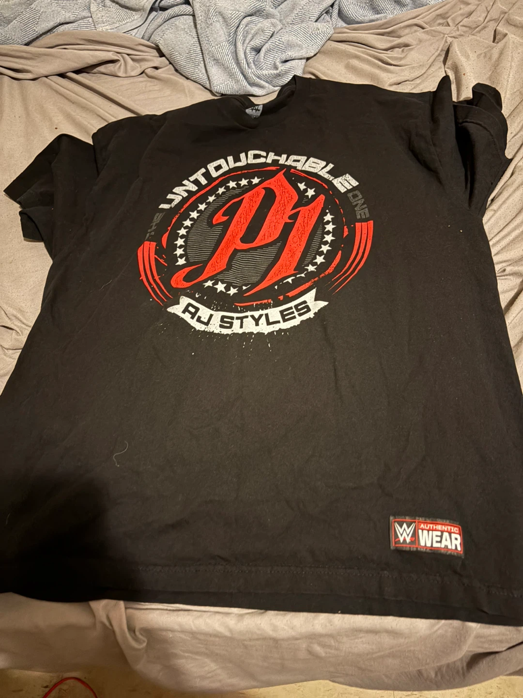 AJ Styles "The Untouchable One" WWE Authentic Wear T-Shirt