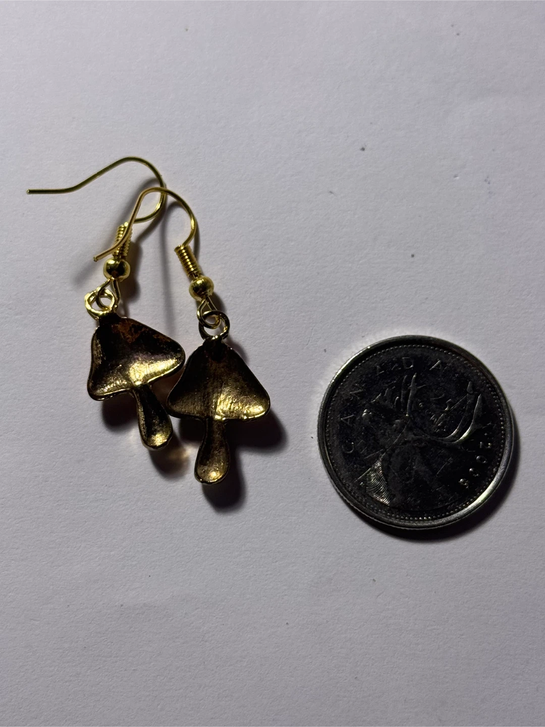 Mushroom Earrings - Red & White - photo 2