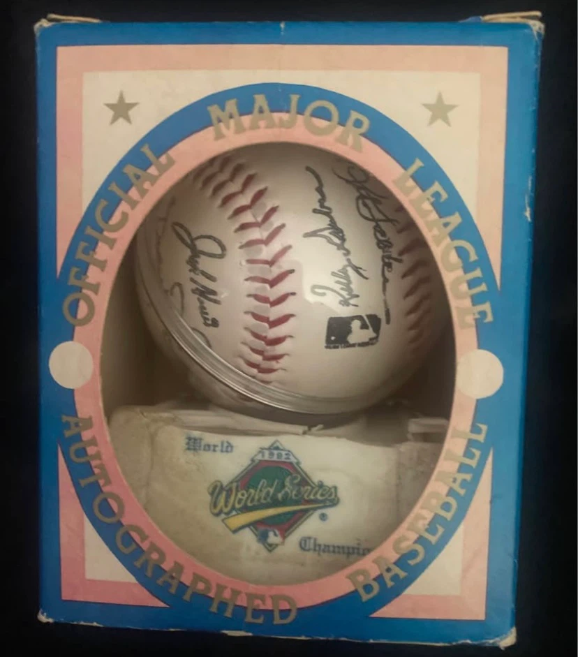 Vintage 1992 MLB World Series Commemorative Baseball - In Box