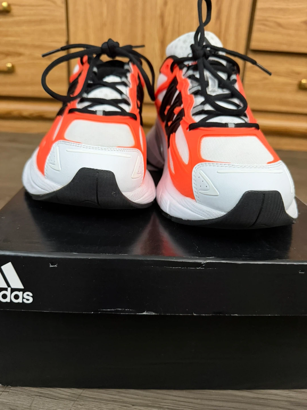 Adidas ADISTAR XLG 2.0 Running Shoes White/Orange Size 10 - photo 2