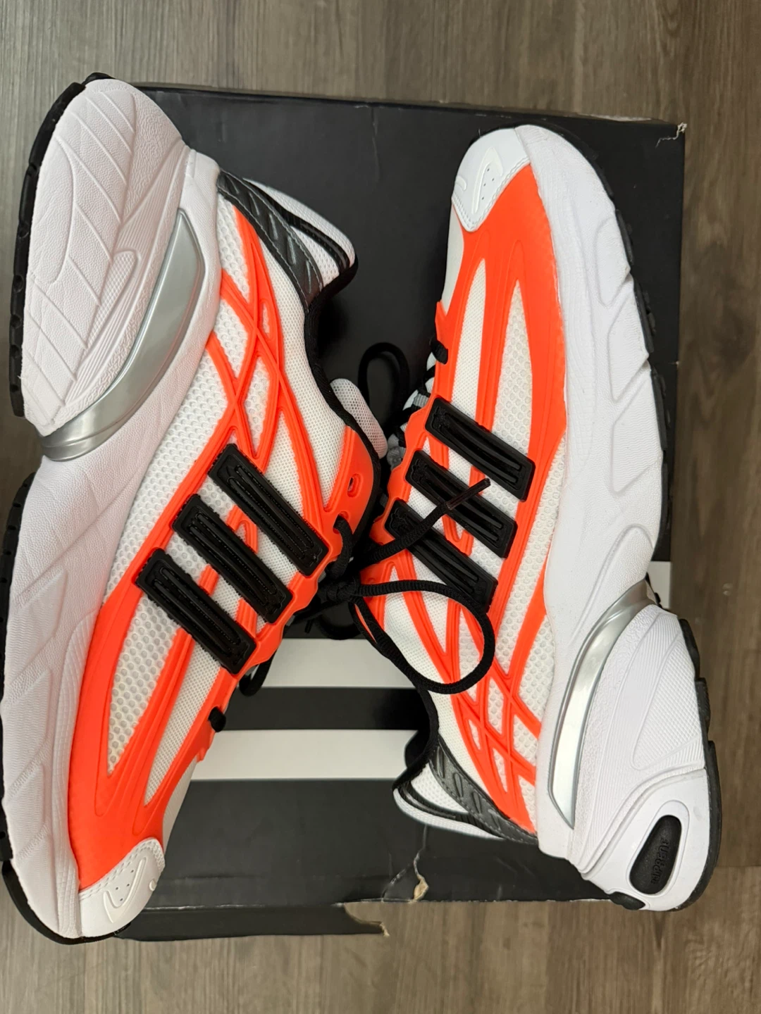 Adidas ADISTAR XLG 2.0 Running Shoes White/Orange Size 10 - photo 4