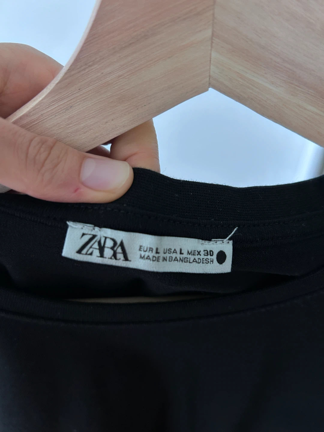 Zara black t shirt size L - photo 2
