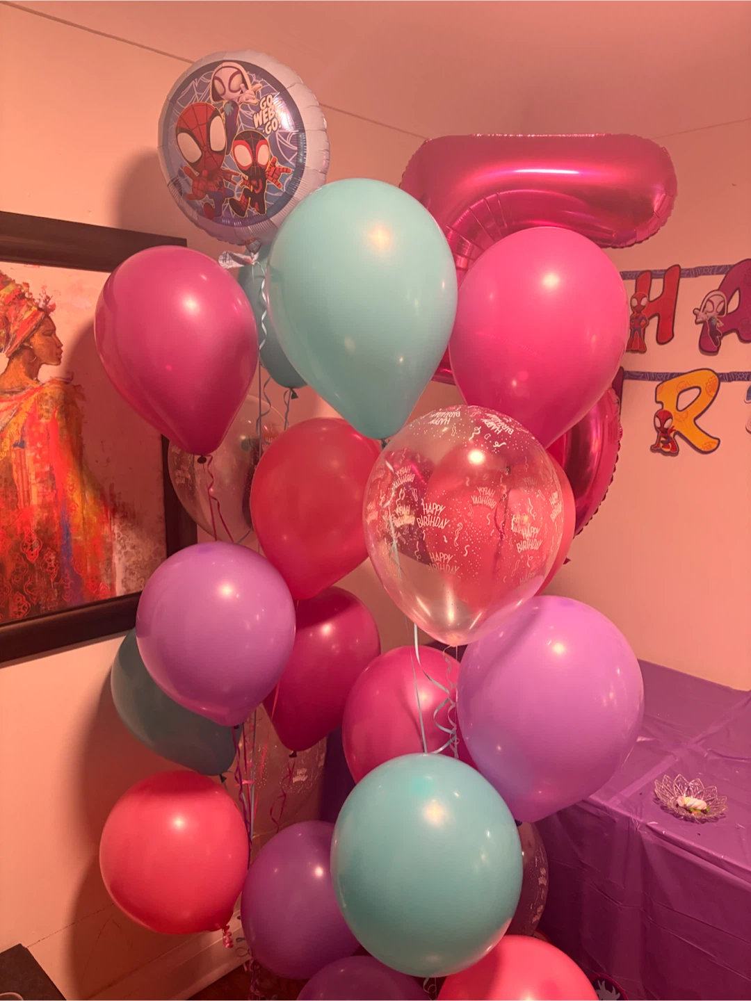 Balloons for 5th Bday