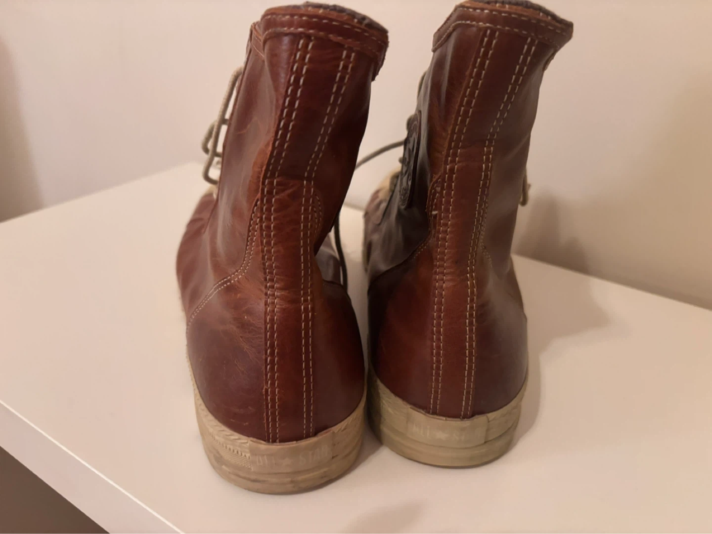 Converse All Star Brown Leather High-Top Boots - photo 4