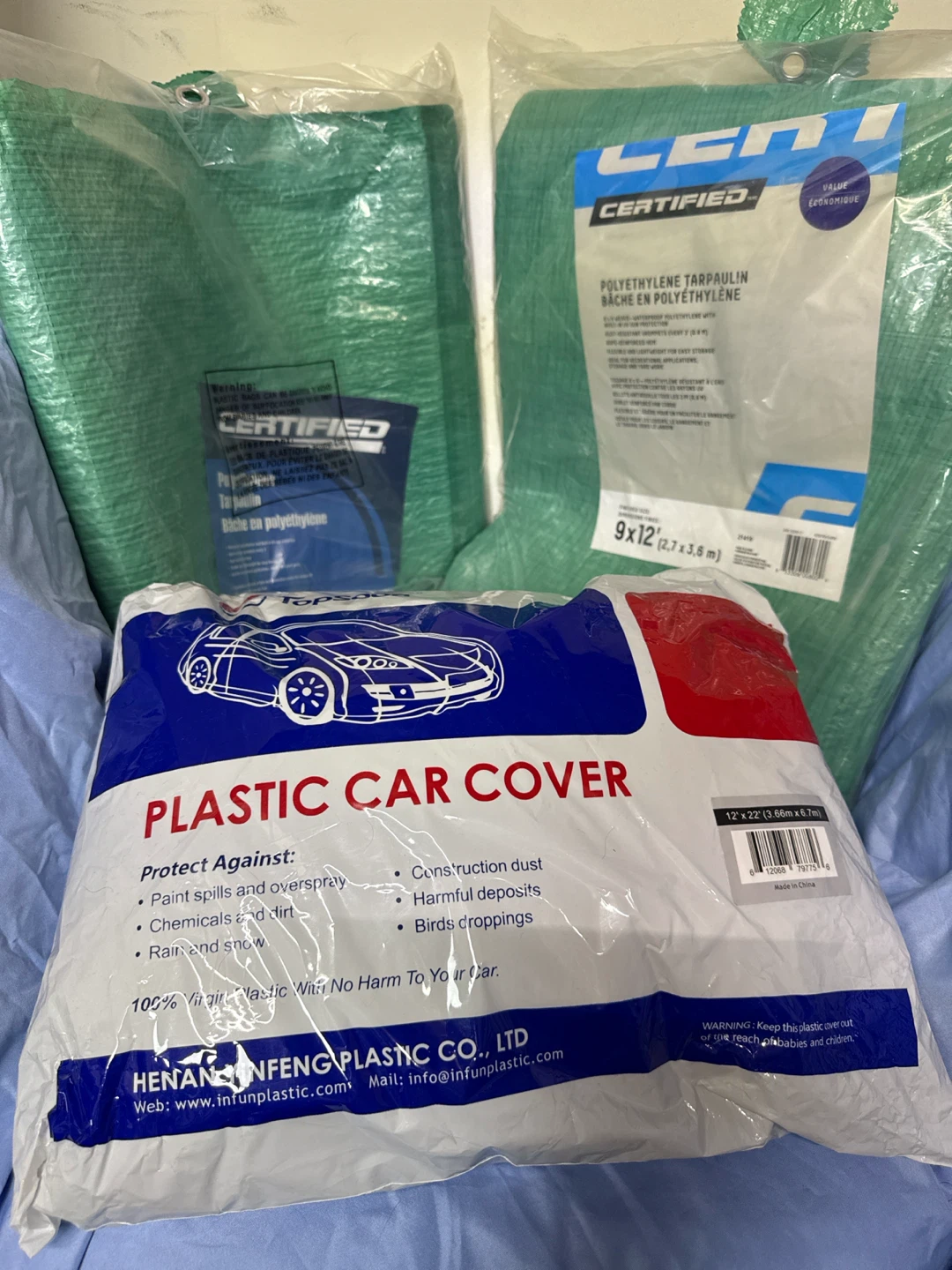 Certified Tarpaulins and Plastic Car Cover