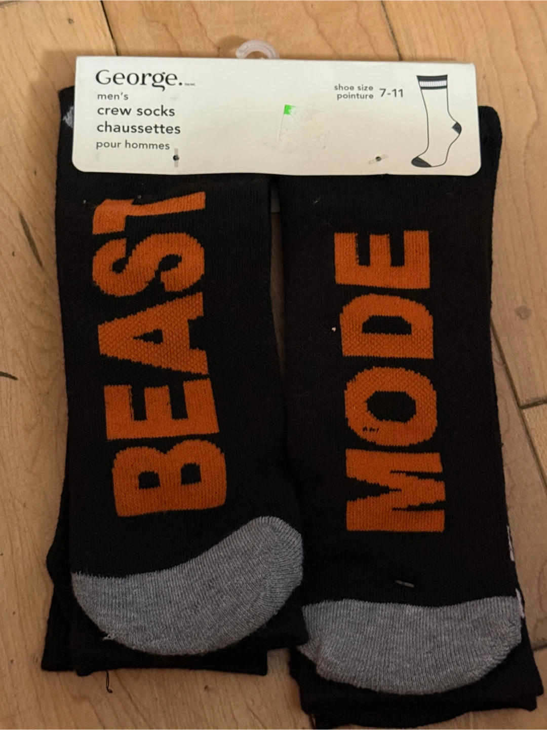 George Beast Mode Men's Crew Socks