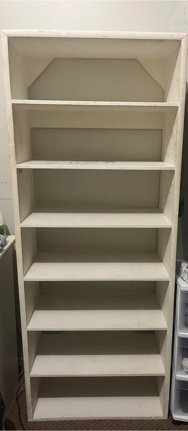 White 7-Tier Wooden shelf - photo 3