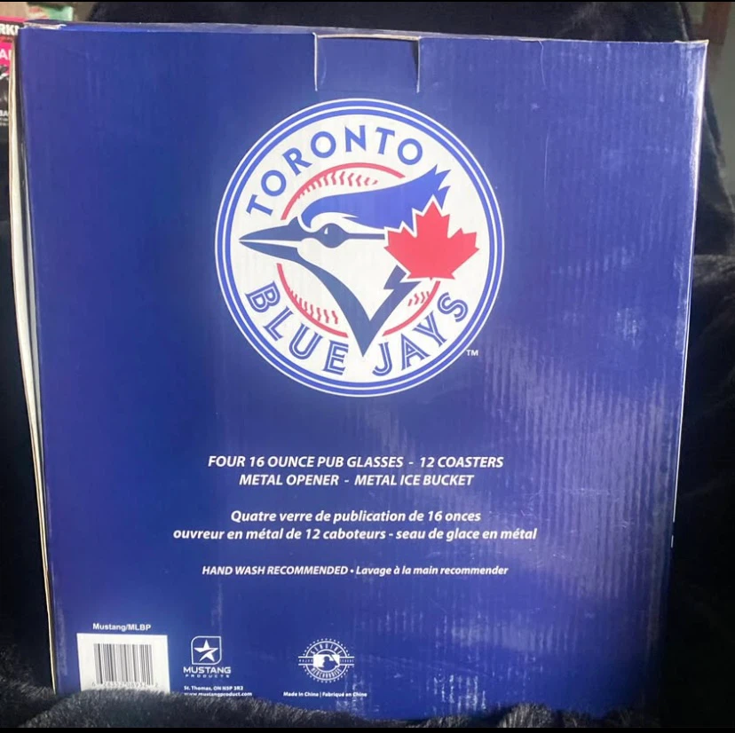 Toronto Blue Jays Ice Bucket Set with Glasses and Coasters - photo 3