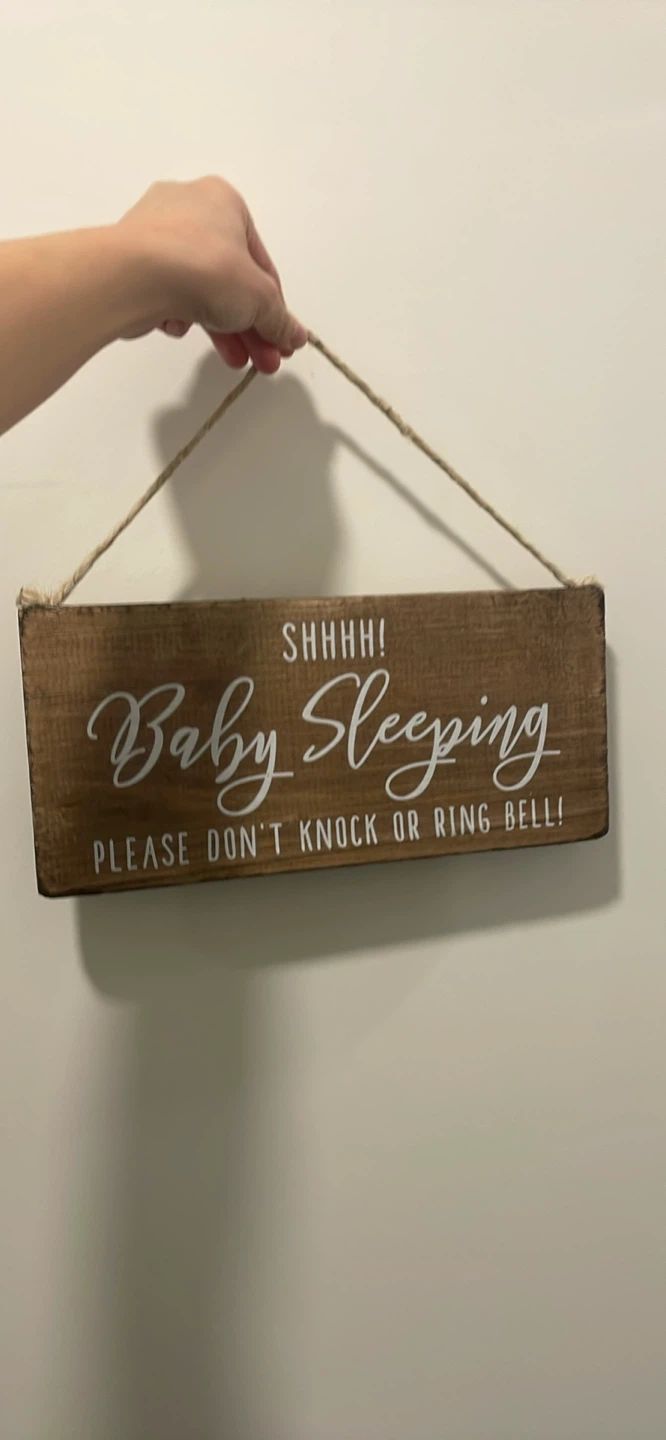 Baby Sleeping Sign - Please Don't Knock or Ring Bell