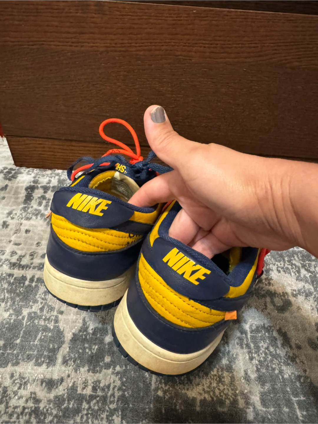 Nike x Off-White Dunk Low Michigan Size 9.5 US - photo 2