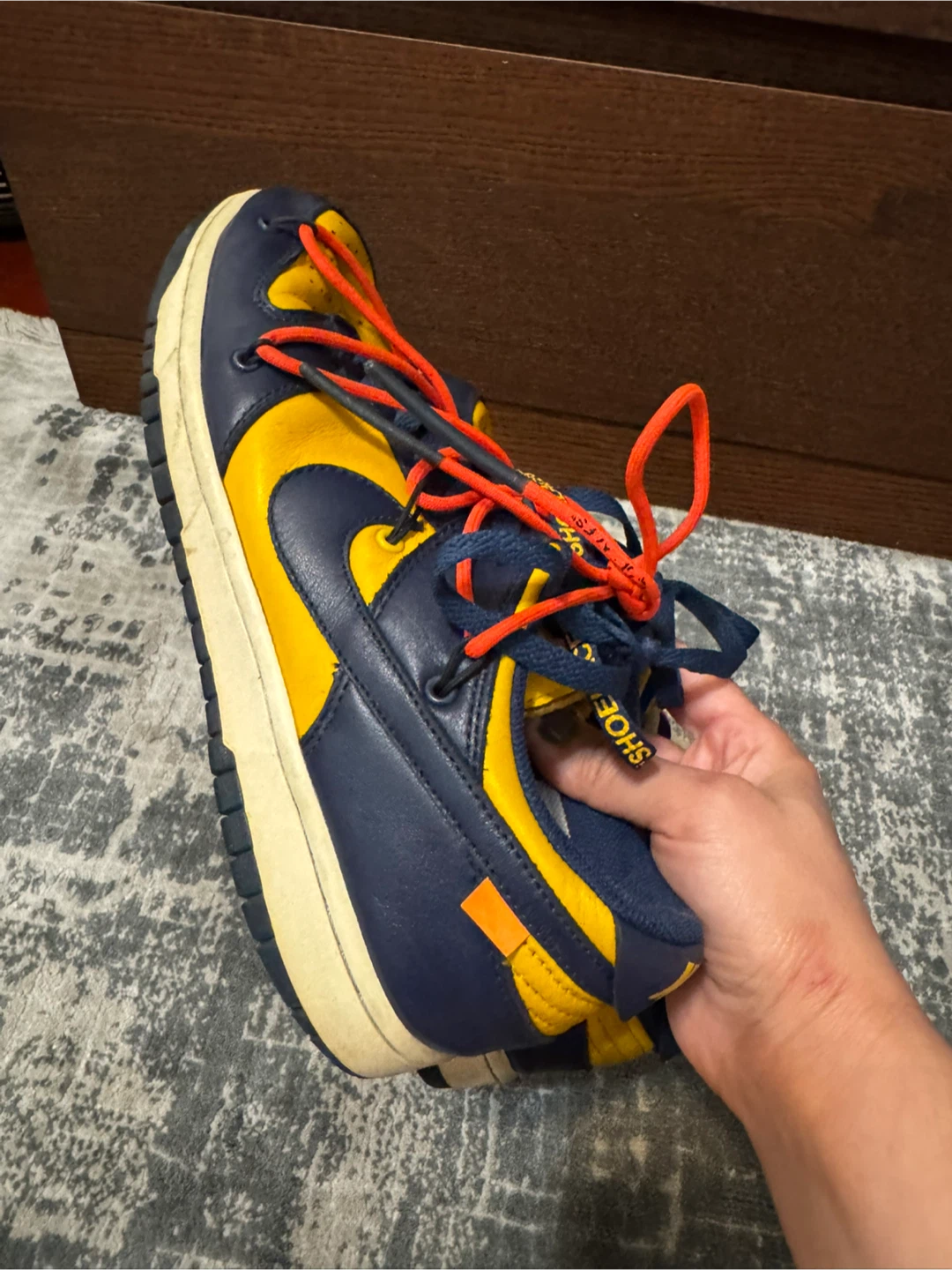 Nike x Off-White Dunk Low Michigan Size 9.5 US - photo 3