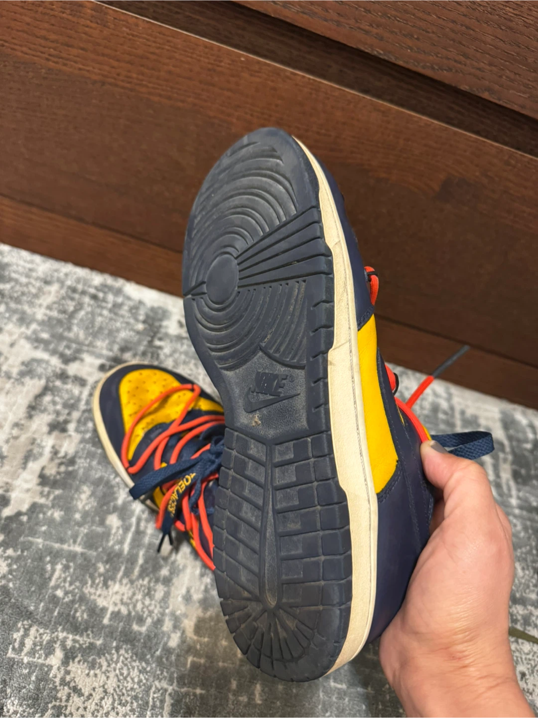 Nike x Off-White Dunk Low Michigan Size 9.5 US - photo 4