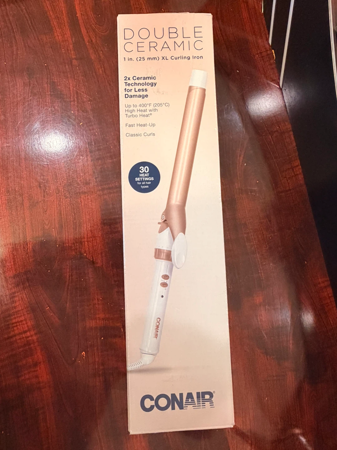 Conair Double Ceramic 1” XL Curling Iron – Open Box
