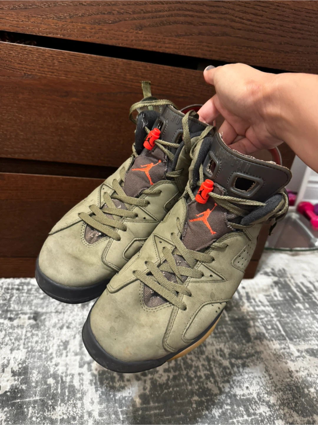 Nike Air Jordan 6 Retro Travis Scott Olive - photo 4