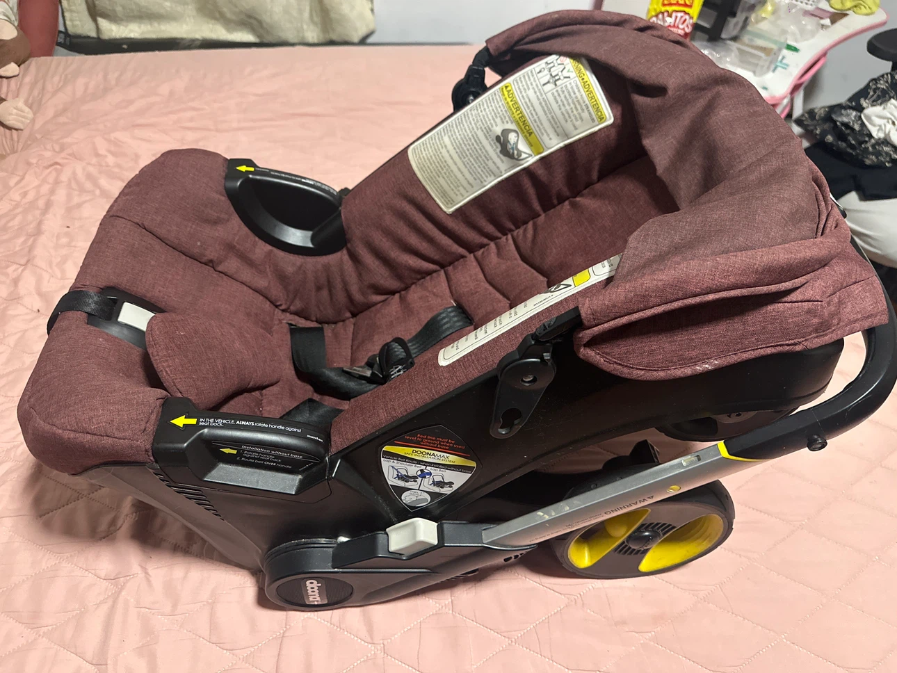 Doona+ Infant Car Seat Stroller - Burgundy