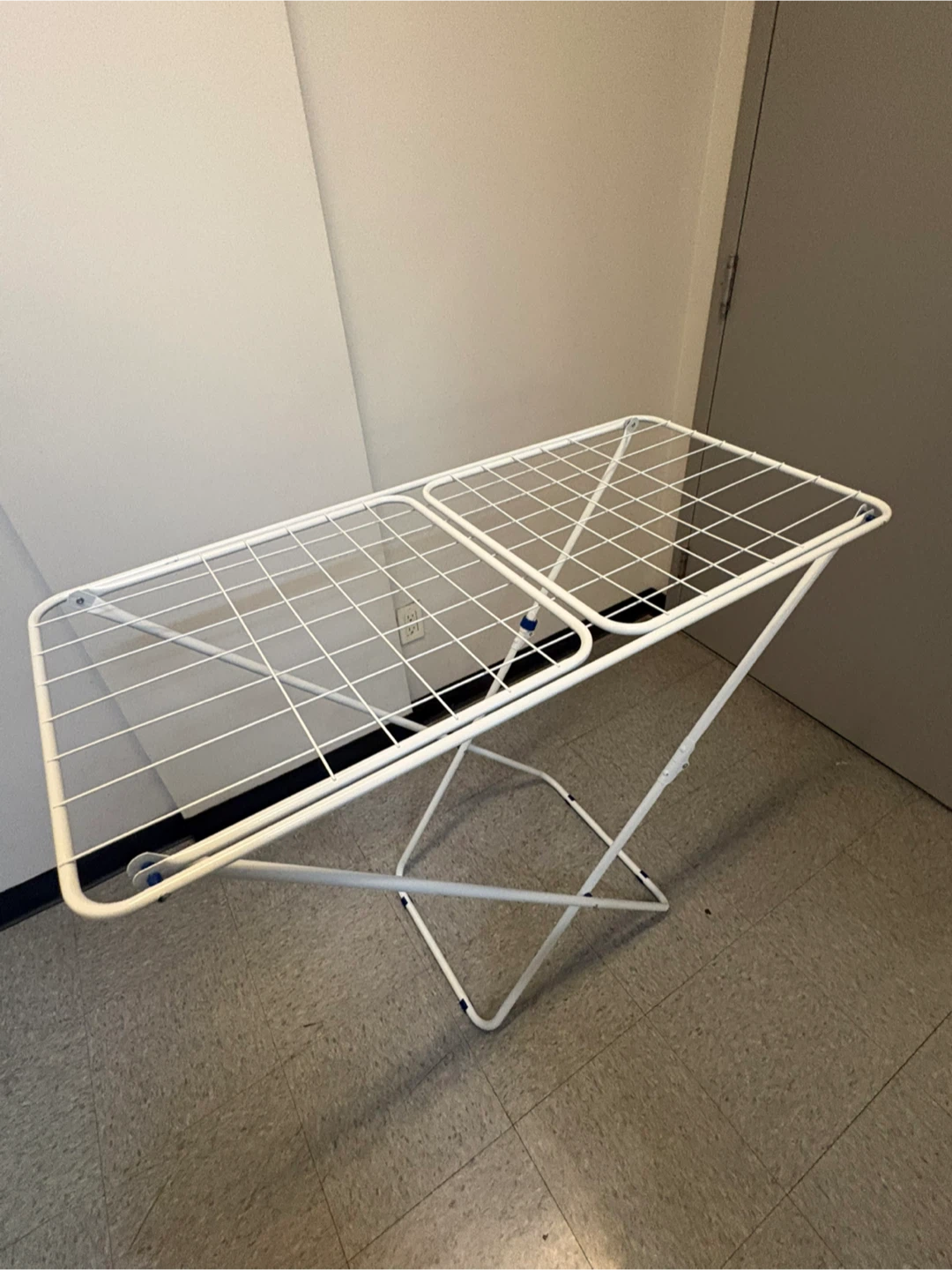 White Foldable Laundry Drying Rack