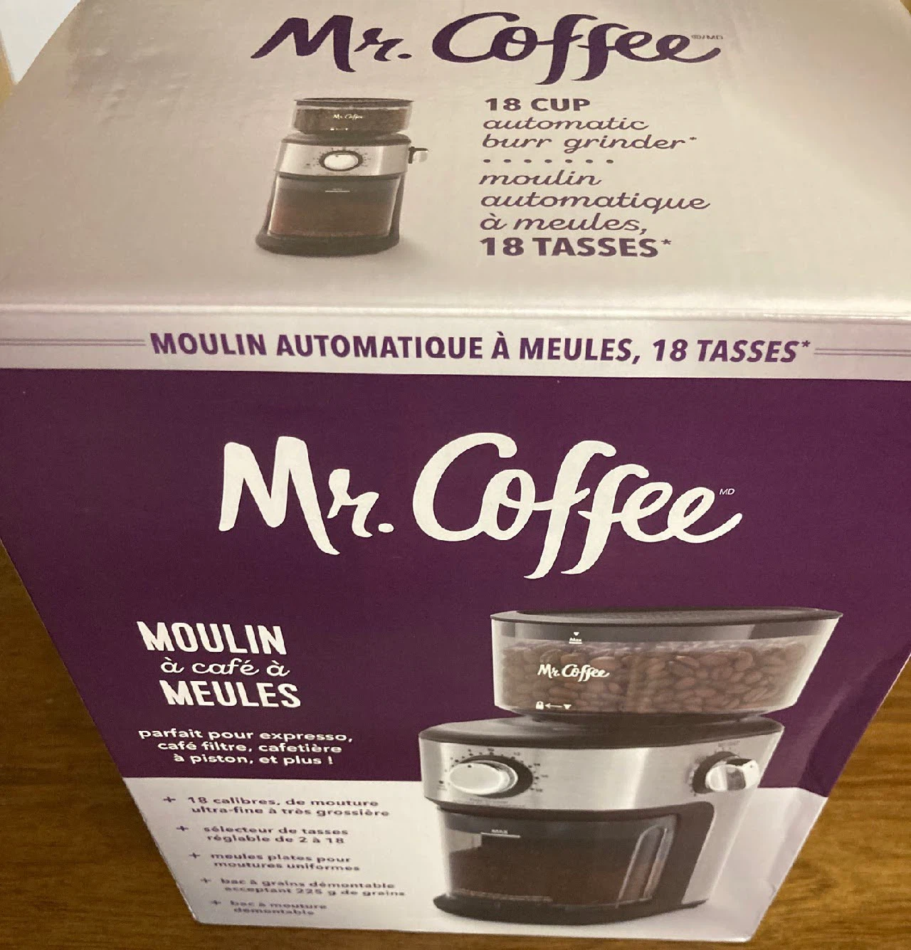 Mr. Coffee 18-Cup Automatic Burr Grinder