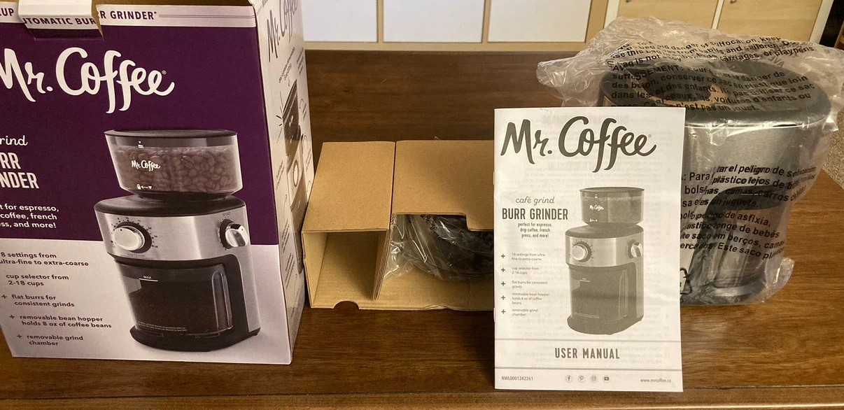 Mr. Coffee 18-Cup Automatic Burr Grinder - photo 2