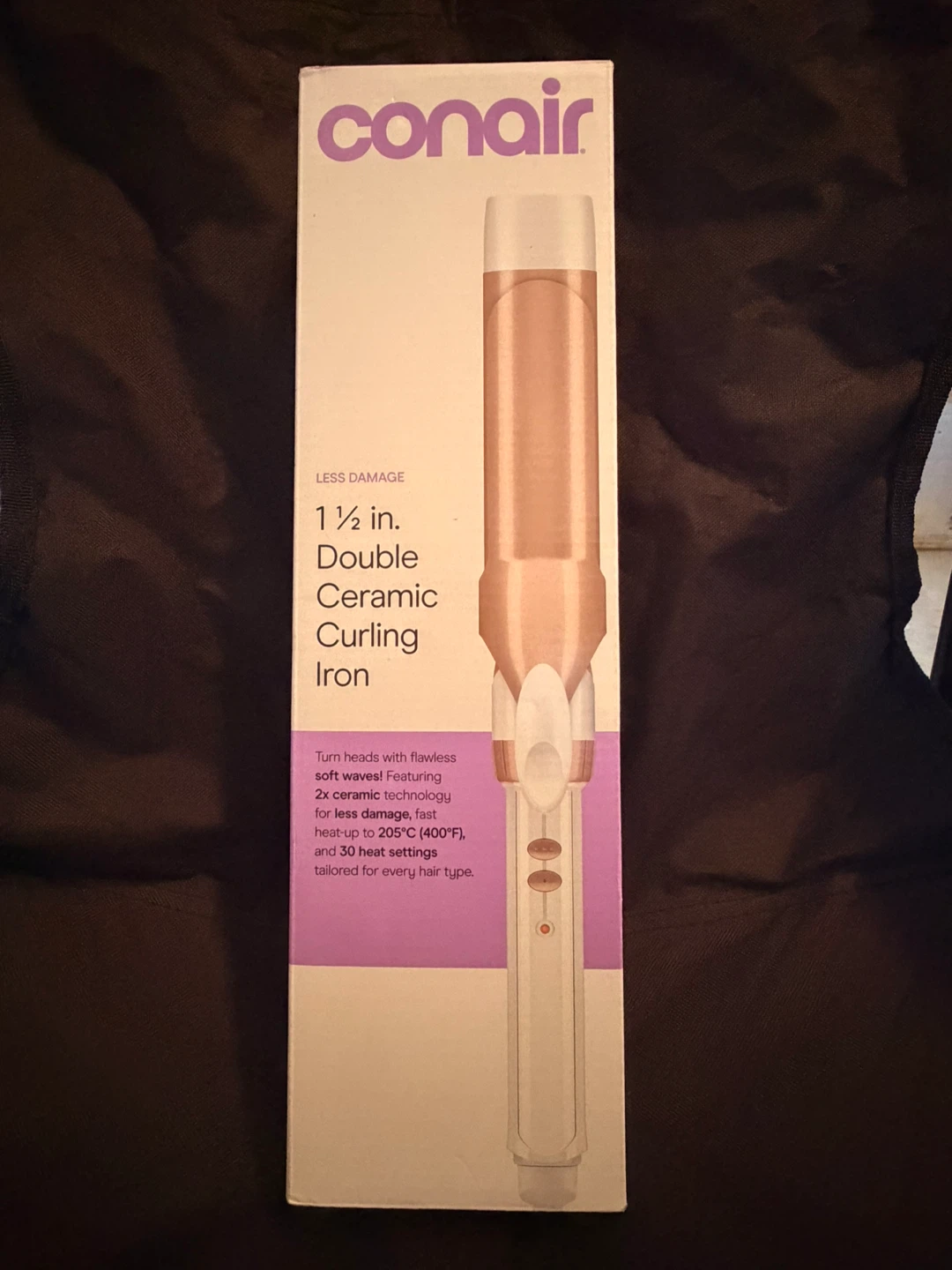 Conair Double Ceramic 1½” Curling Iron – Open Box