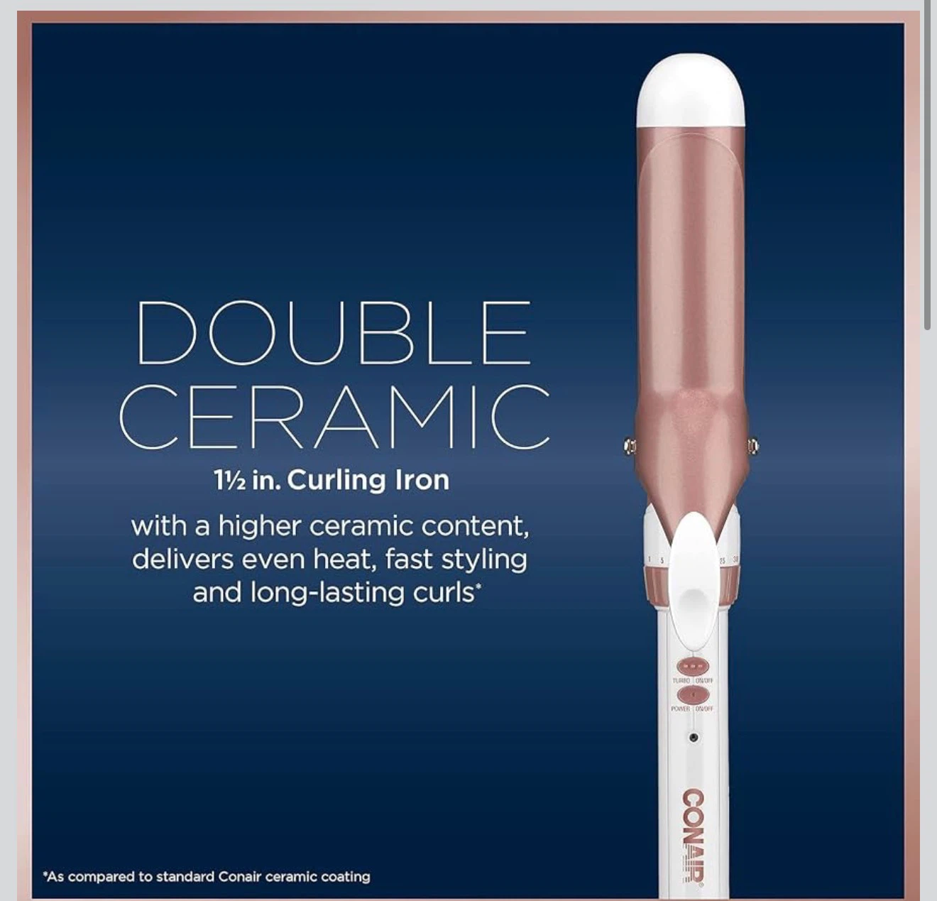 Conair Double Ceramic 1½” Curling Iron – Open Box - photo 2
