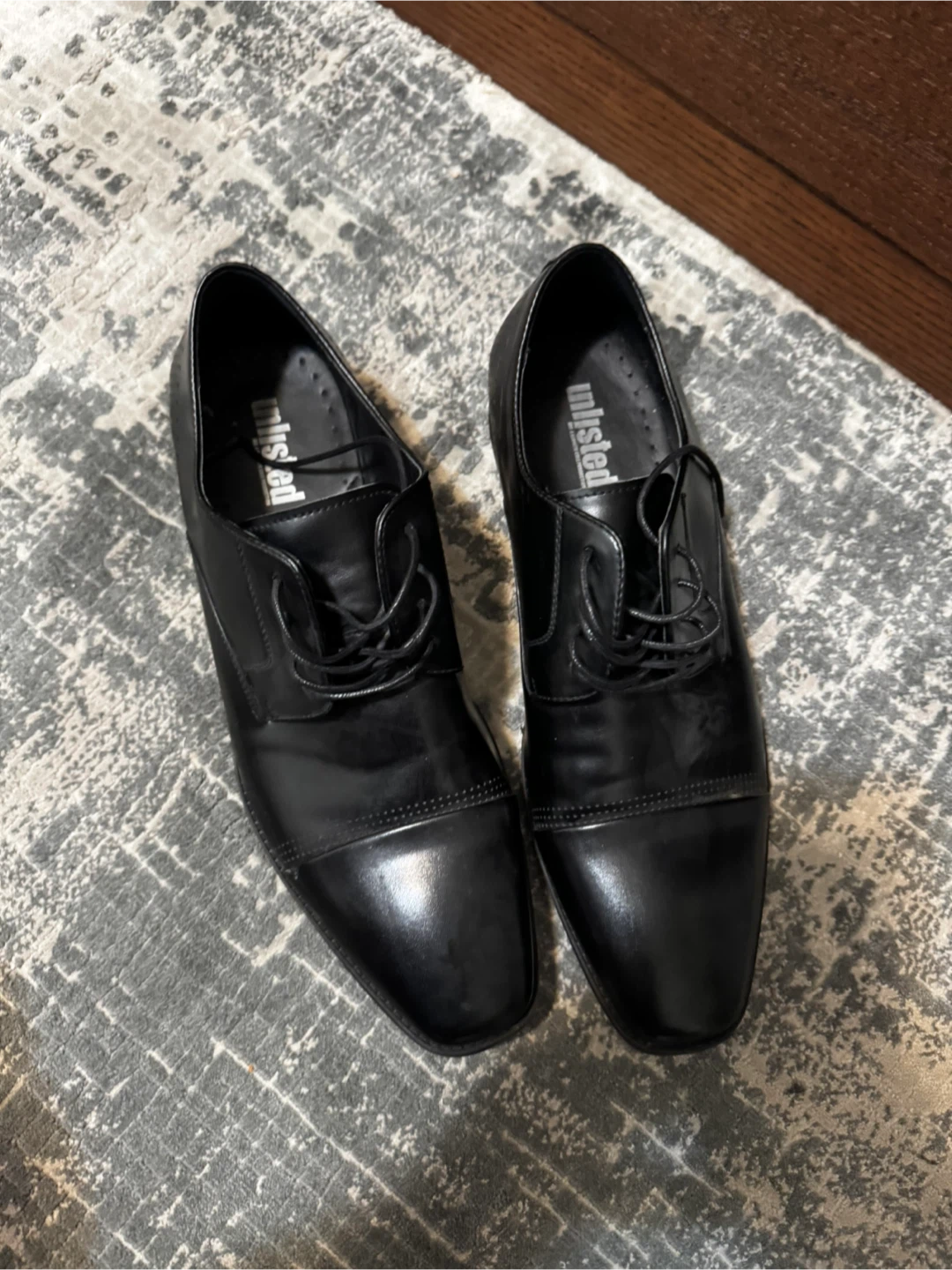 Unlisted by Kenneth Cole Black Cap Toe Oxford Shoes - photo 2
