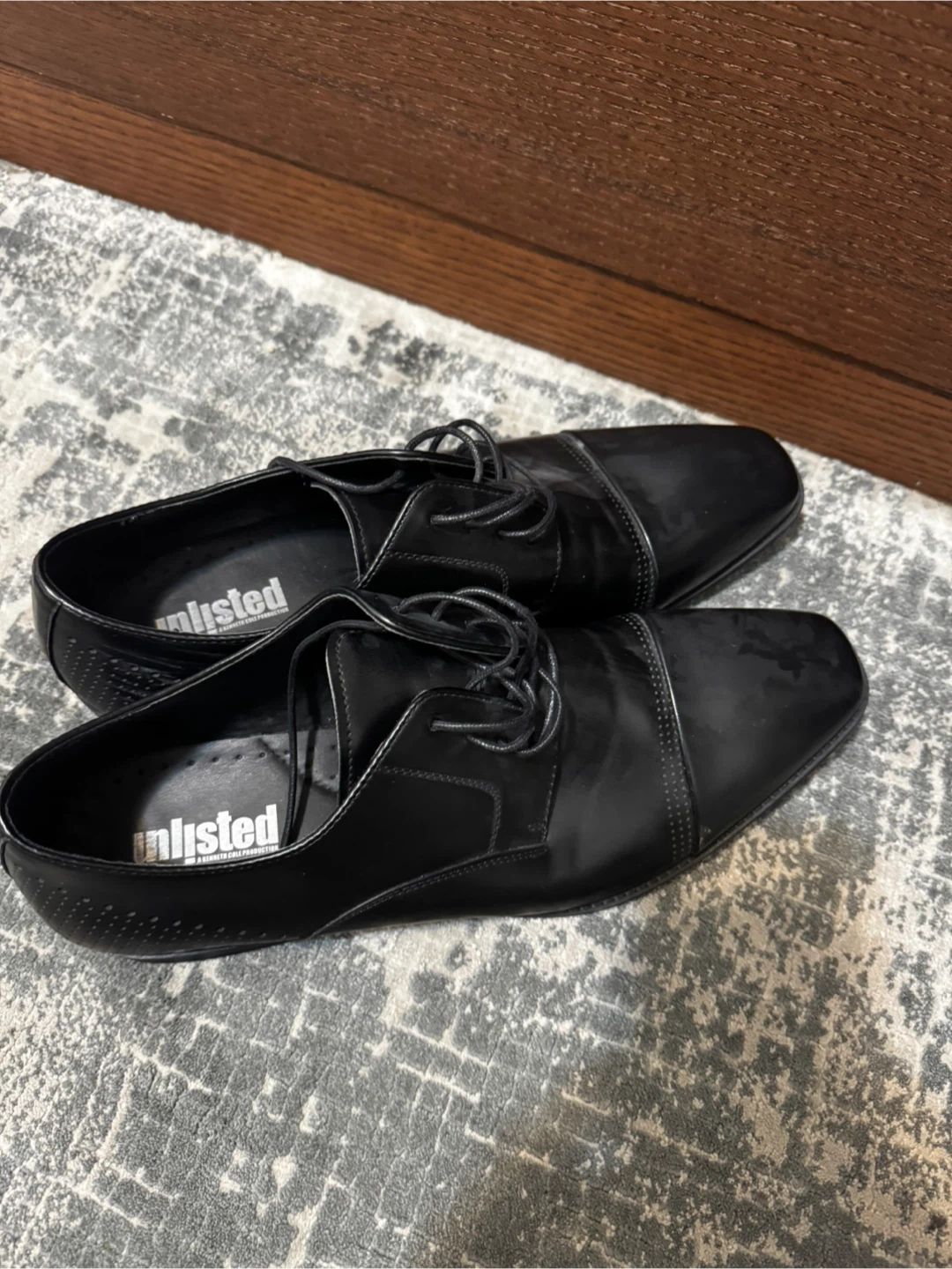 Unlisted by Kenneth Cole Black Cap Toe Oxford Shoes - photo 3
