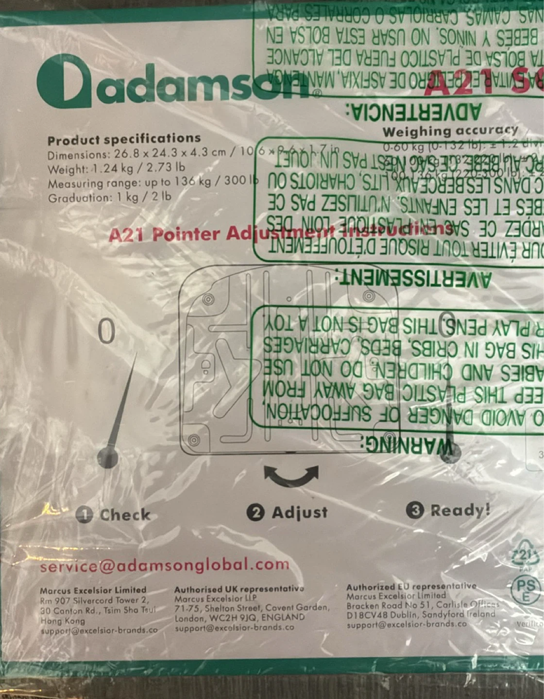 Brand new Adamson A21 Pointer Mechanical Scale - photo 2