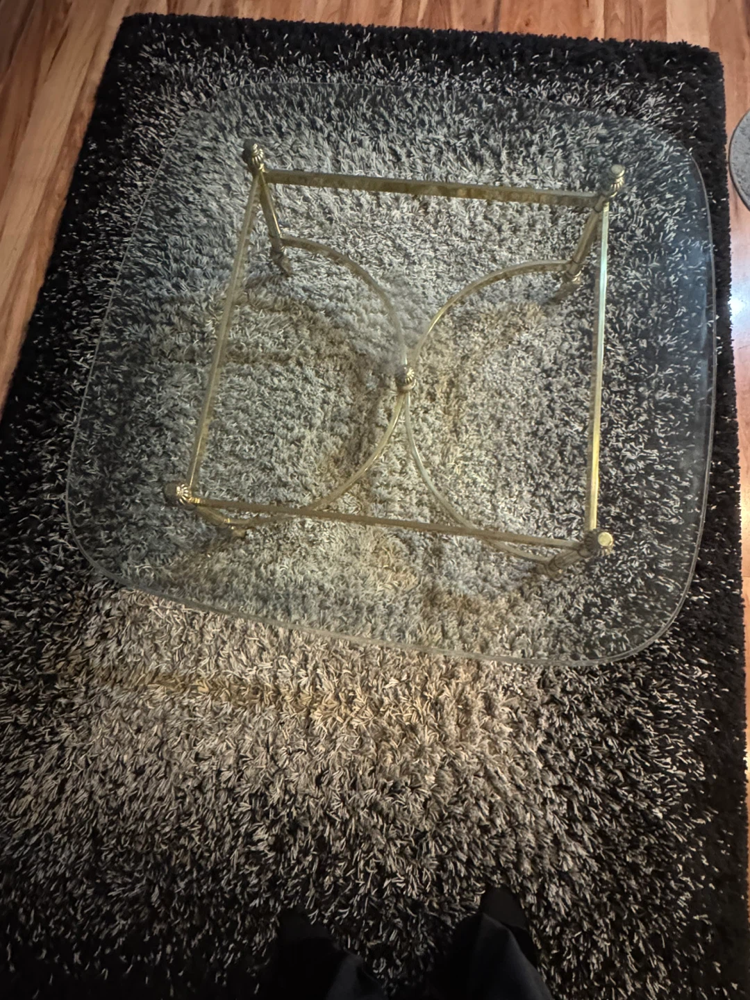Brass and Glass Coffee Table - photo 2