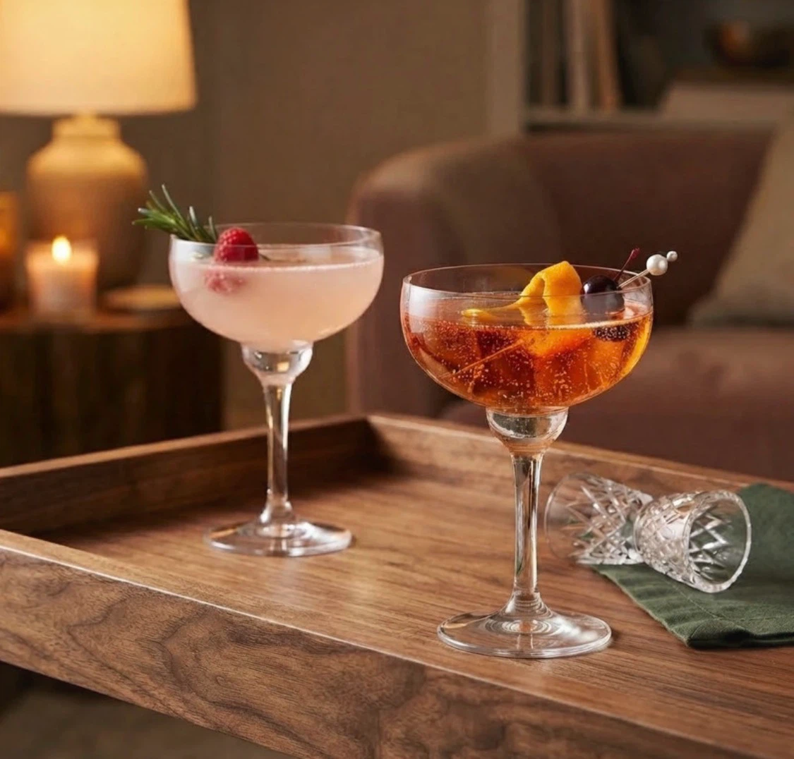 Set of 2 Margarita Cocktail Glasses