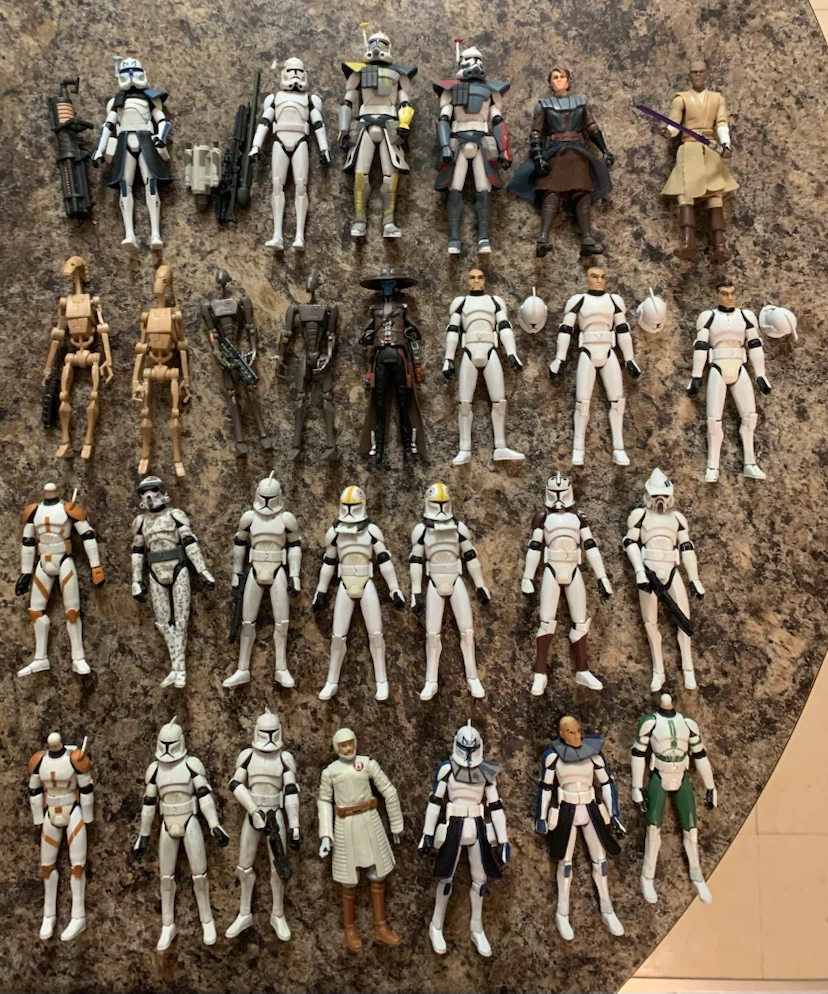 Star Wars Clone Trooper Action Figures Lot
