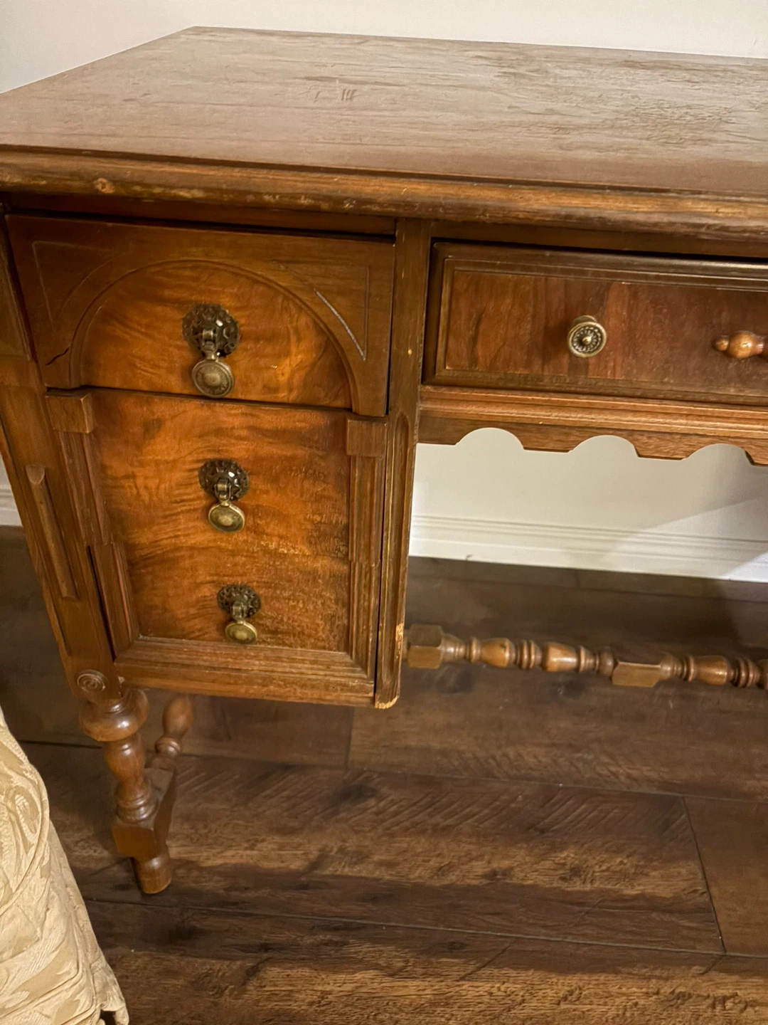 Vintage Wooden Desk - photo 2
