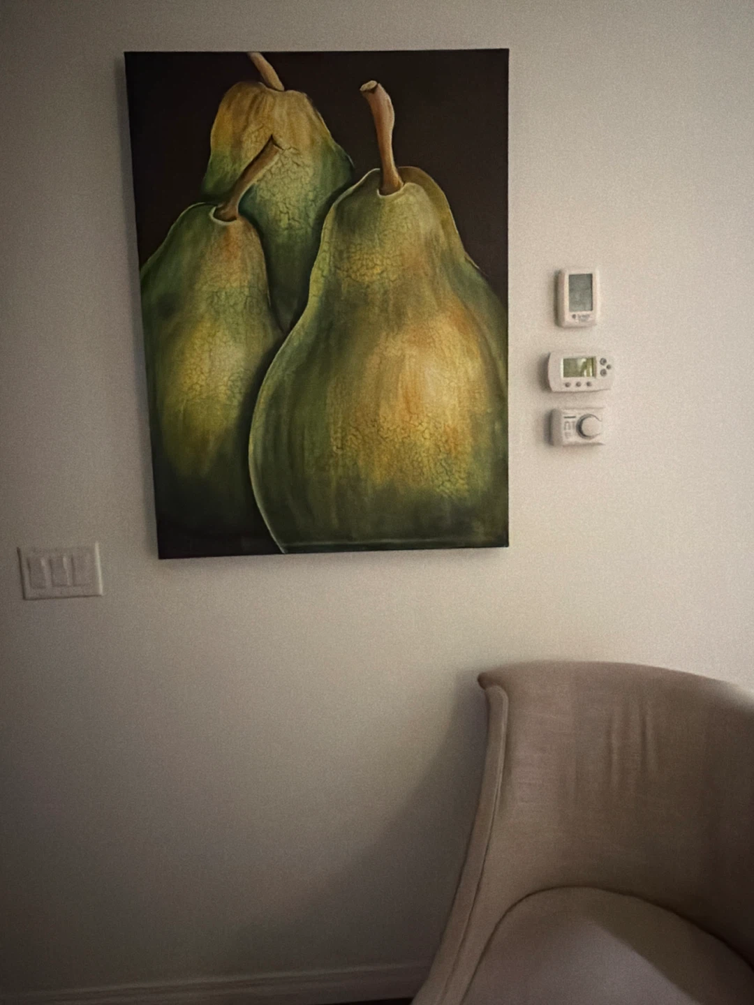 Pear Still Life Canvas Painting by Rene - photo 2