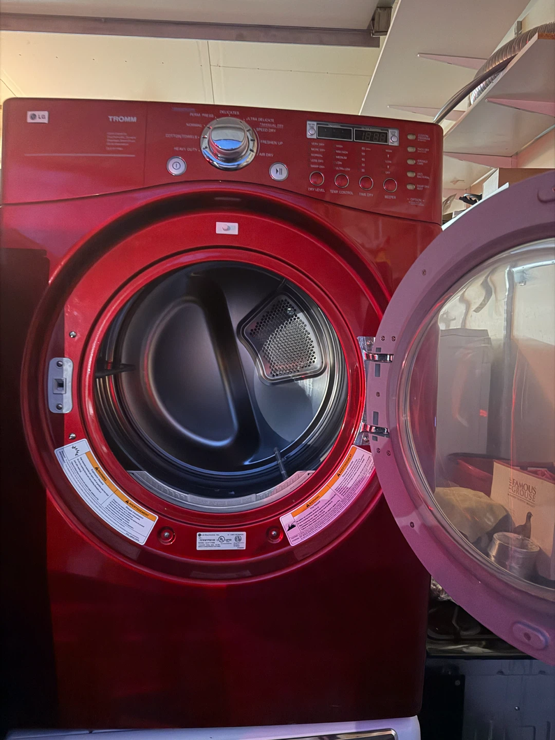 LG Tromm Red Front Load Dryer - photo 2