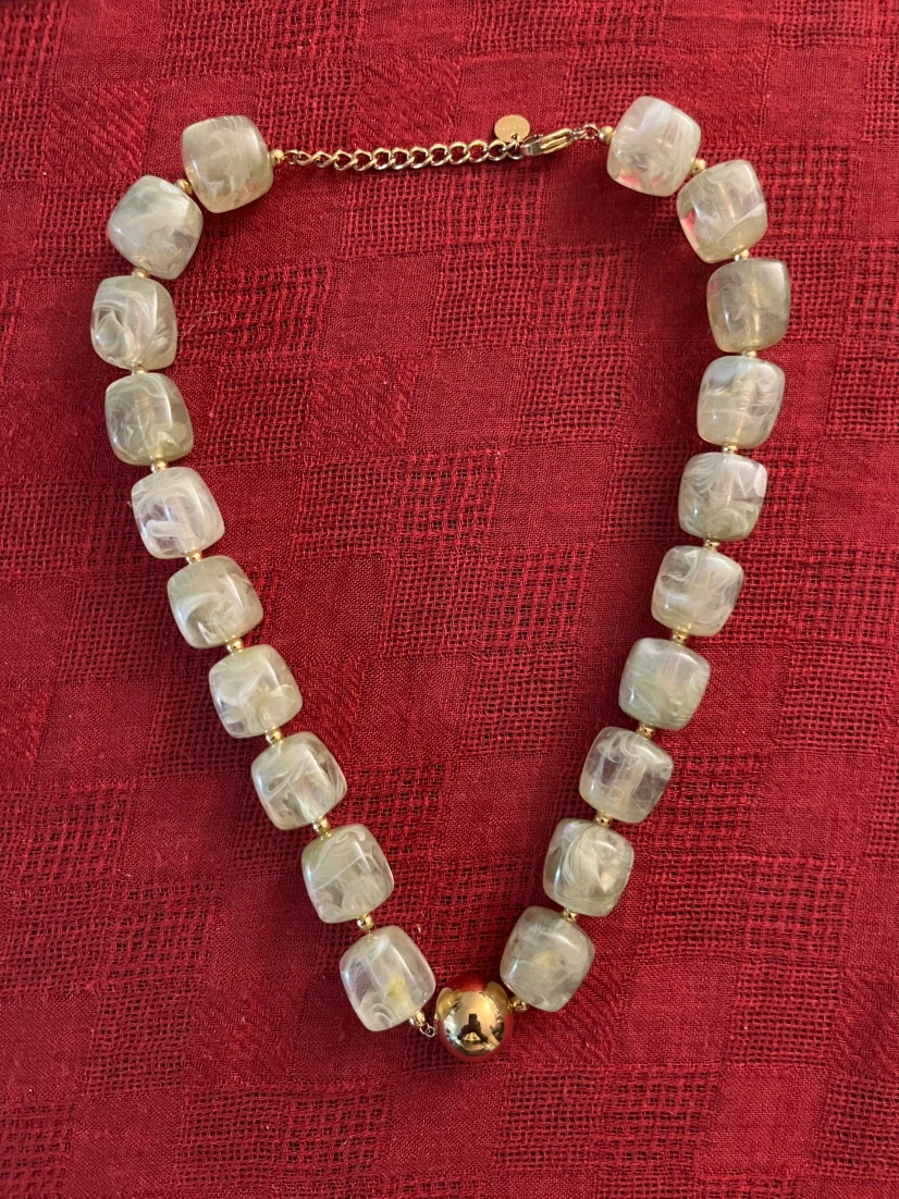 New- Cubed bead  Necklace - photo 3