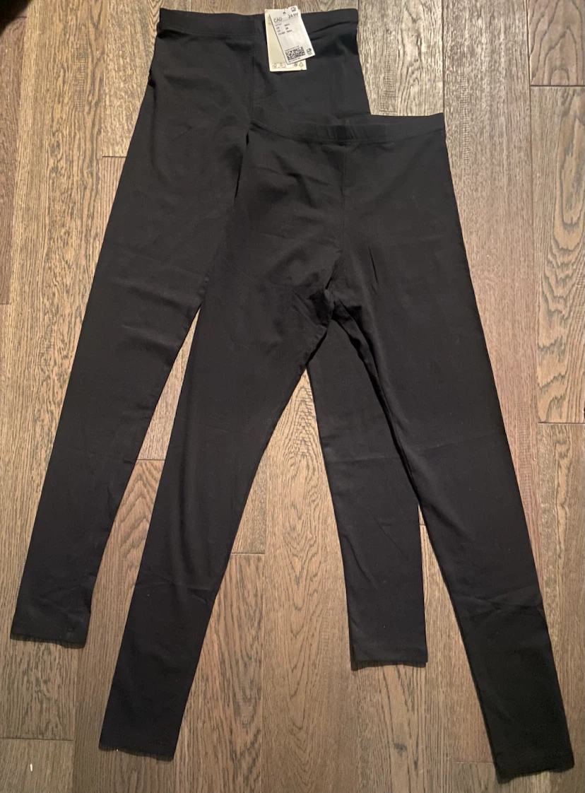 H&M 2-Pack Black Girls Leggings 14Y+