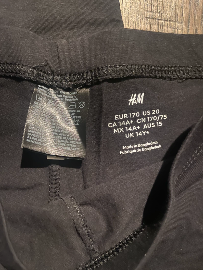 H&M 2-Pack Black Girls Leggings 14Y+ - photo 4