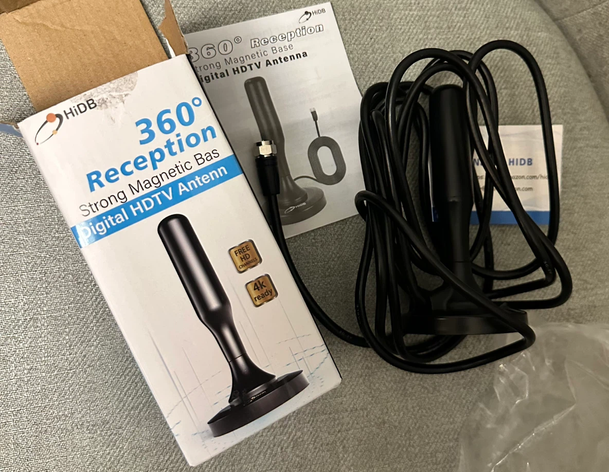 HiDB 360° Strong Magnetic Base Digital HDTV Antenna