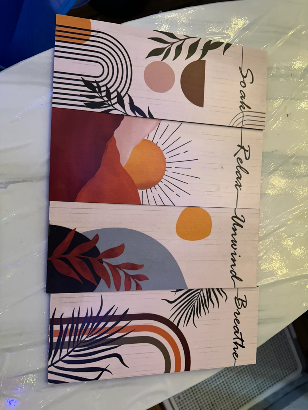 Boho Style Wall Art Decor - Set of 4