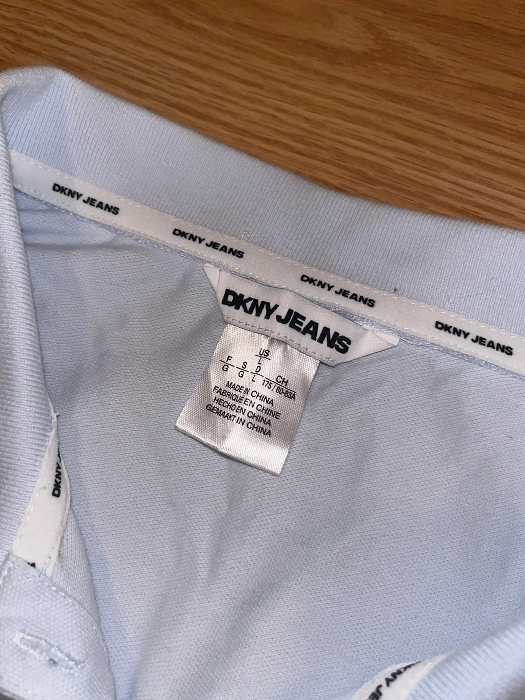 DKNY Jeans Light Blue Polo Shirt