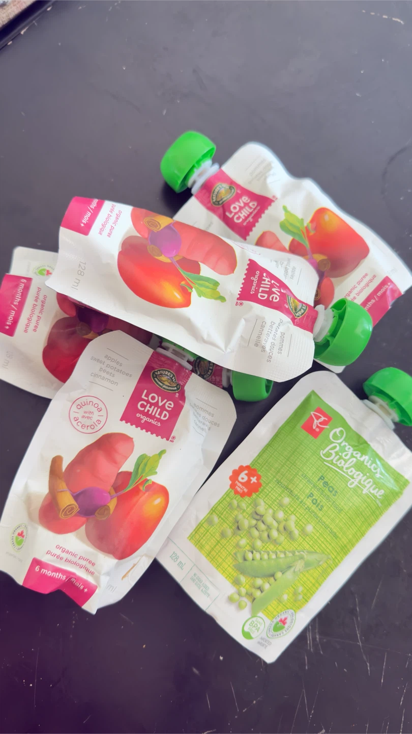 Love Child Organics and PC Baby Food Pouches