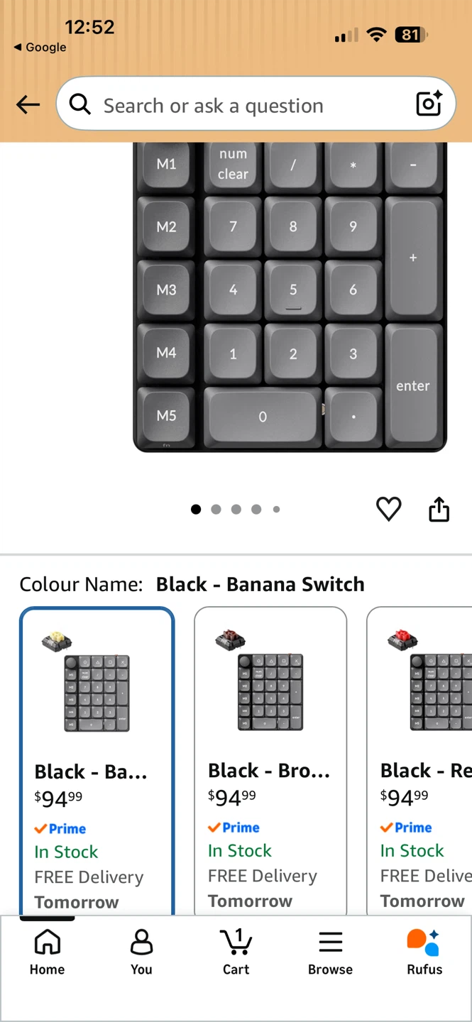Keychron Q0 Max Wireless Mechanical Numpad - photo 5